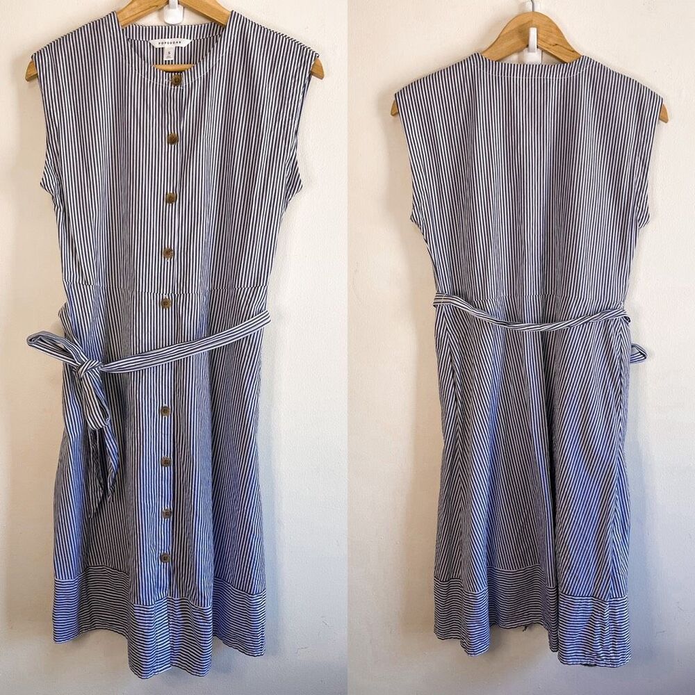 Popsugar Striped Midi Dress Size S